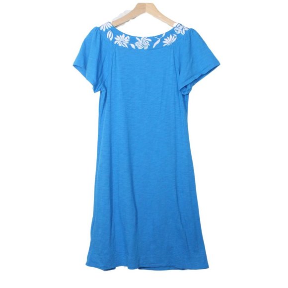 Banana Republic womens dress size S blue square neck embroidered mini sundress - Picture 5 of 7